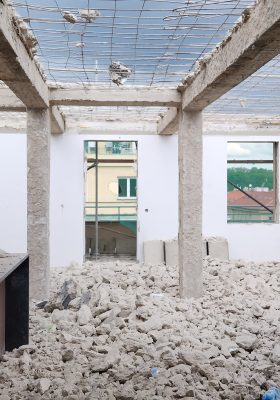 Demolice železobetonového stropu